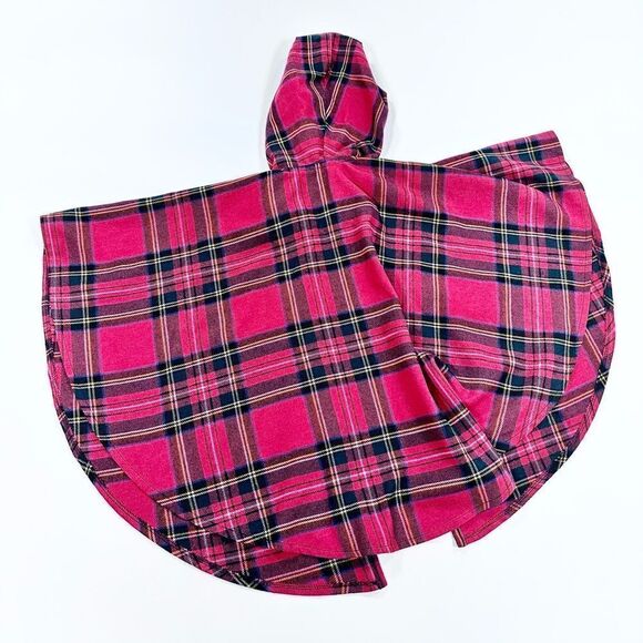 Irish O’Neil of Dublin plaid wool holiday winter cape S - Picture 7 of 7